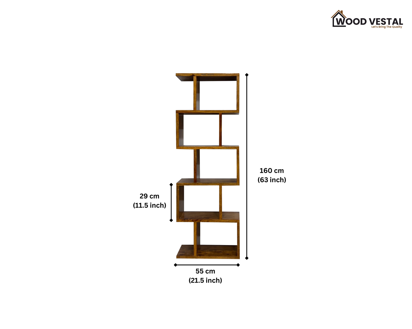 Book Shelf for Home Decor made with Sheesham Wood