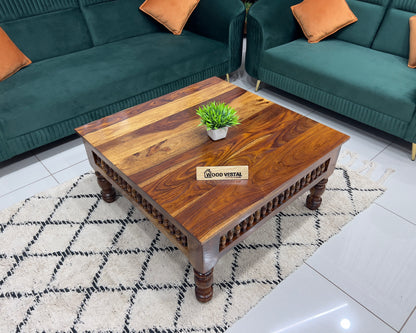 Sheesham Wood Coffee Table/ Centre Table - Kharad Design - Natural Finish