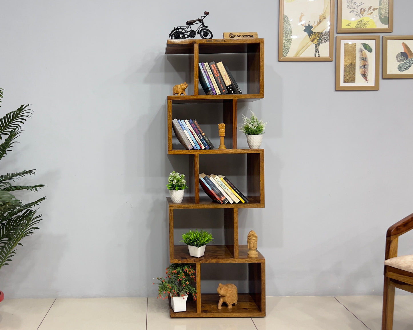 Book Shelf for Home Decor made with Sheesham Wood