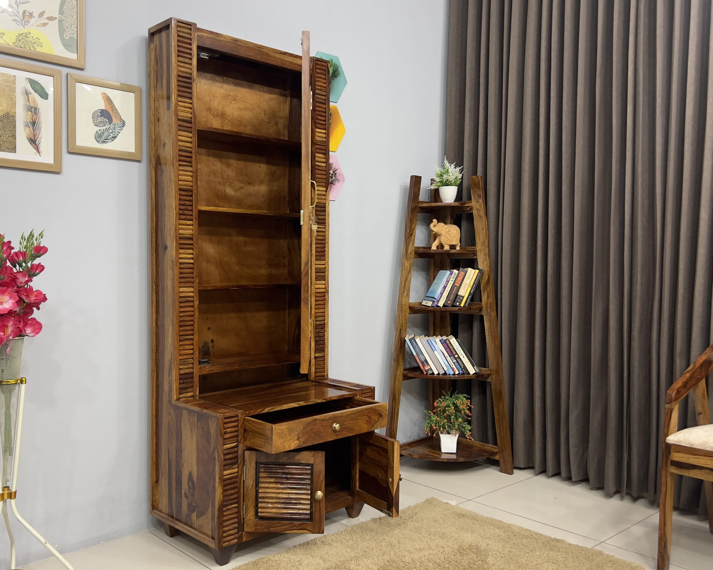 Sheesham Wood Dressing Table - Group Designed | Wooden Dressing Table for Bedroom